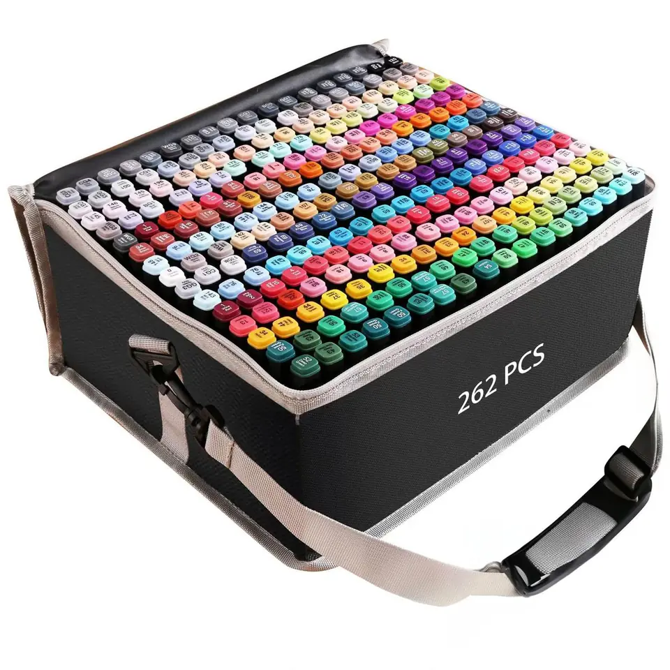 ⁨Extralink | Alcohol Marker Set | felt-tip pens, markers, markers, 262 pieces⁩ at Wasserman.eu