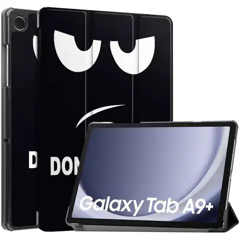⁨Etui do Samsung Galaxy Tab A9+ Plus 2023 11" (X210/X215/X216) obudowa z klapką na tablet Slim Case Alogy Don't touch me czarne⁩ w sklepie Wasserman.eu