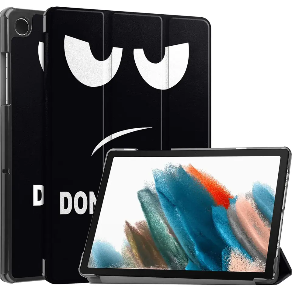 ⁨Etui do Samsung Galaxy Tab A9+ Plus 2023 11" (X210/X215/X216) obudowa z klapką na tablet Slim Case Alogy Don't touch me czarne⁩ w sklepie Wasserman.eu