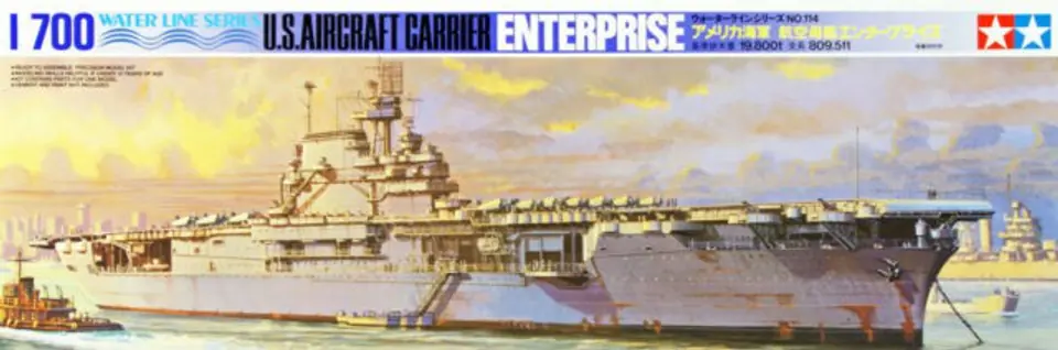 ⁨Plastic model Aicraft Carrier Enterprise U.S.⁩ at Wasserman.eu