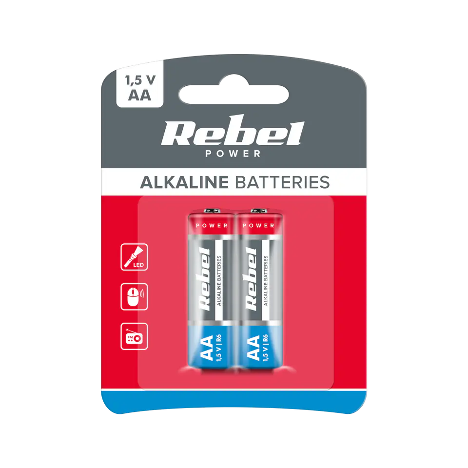 ⁨Alkaline batteries VIPOW LR6 2pcs/bl.⁩ at Wasserman.eu