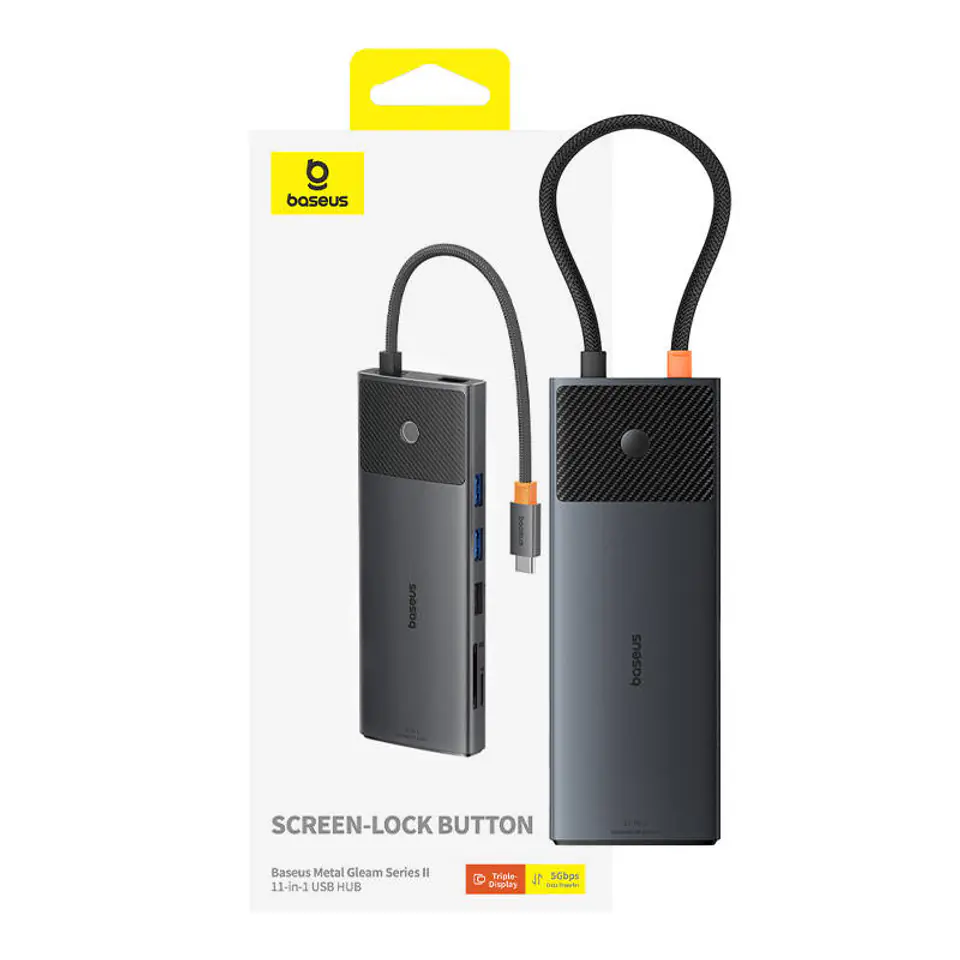 Adapter 11w1 Baseus Metal Gleam HUB USB-C w sklepie Wasserman.eu