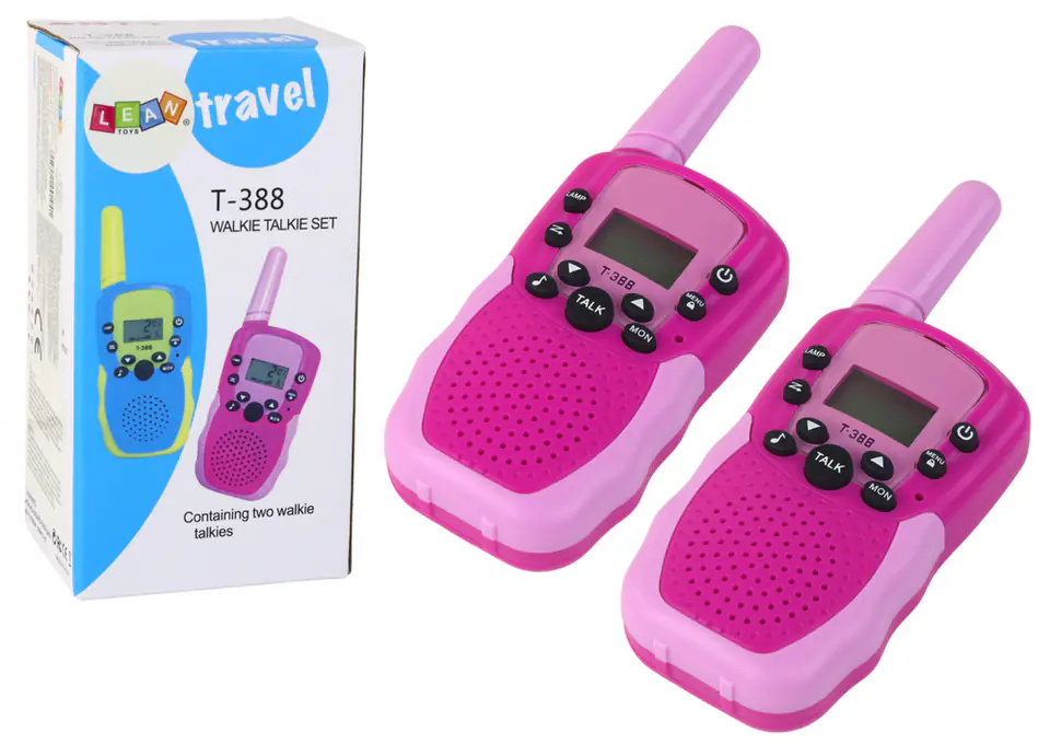 ⁨Walkie Talkie Krótkofalówki Różowe Zasięg 3km Dla Dzieci⁩ w sklepie Wasserman.eu