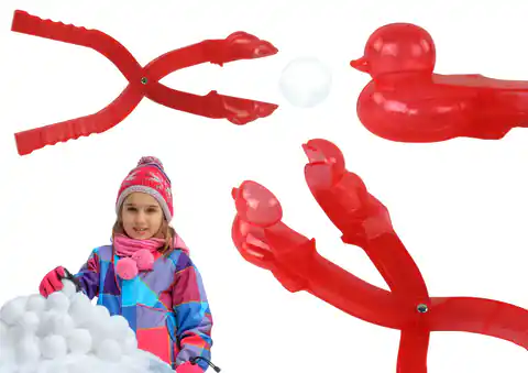 ⁨Śnieżkomat Do Śniegu Maszynka Do Robienia Śnieżek Kaczka Czerwona⁩ w sklepie Wasserman.eu