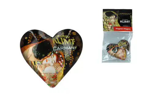 ⁨Magnes serce - G. Klimt,Pocałunek (CARMANI)⁩ w sklepie Wasserman.eu