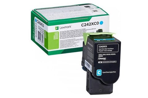 ⁨Toner Lexmark C242XC0        cyan                    C242XC0⁩ at Wasserman.eu