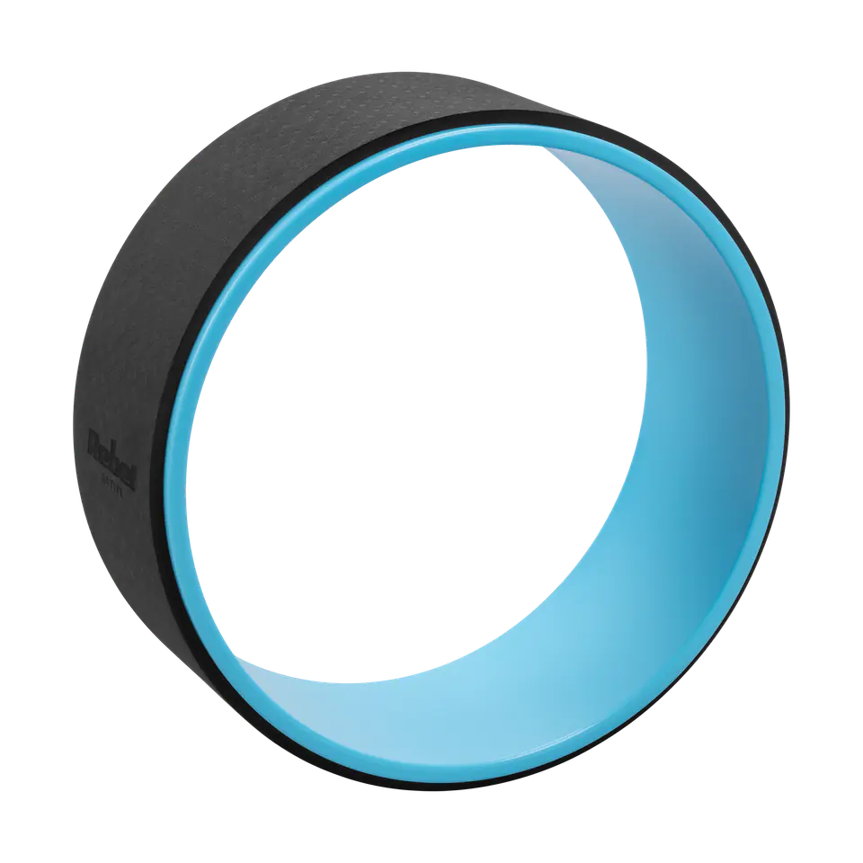 ⁨Koło do jogi Dharma, czarno-niebieskie, REBEL ACTIVE⁩ w sklepie Wasserman.eu