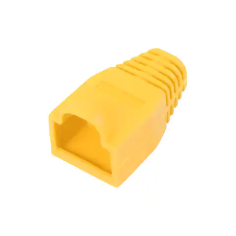 ⁨Rubber cover for 8p8c RJ45 plug yellow⁩ at Wasserman.eu