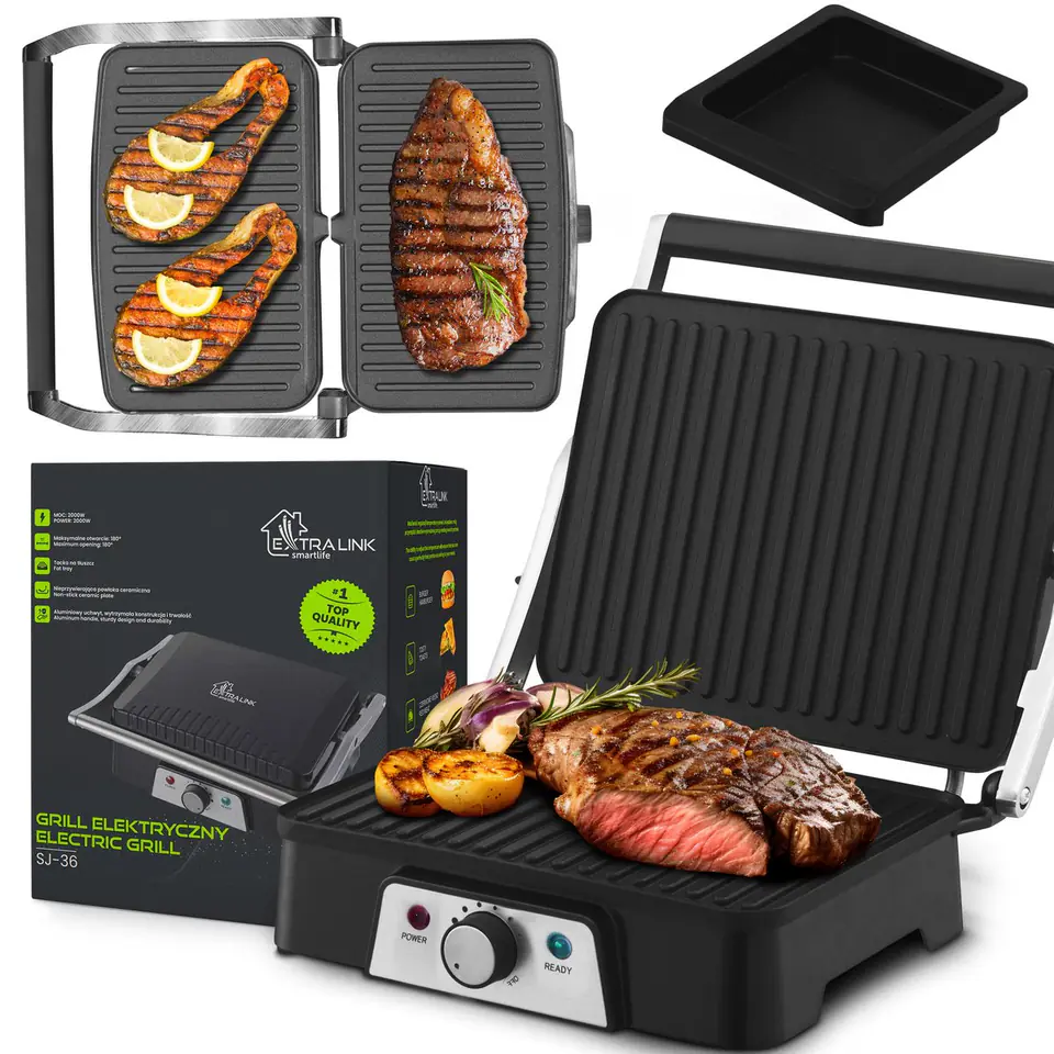 ⁨EXTRALINK SMART LIFE ELECTRIC GRILL SJ-36⁩ w sklepie Wasserman.eu