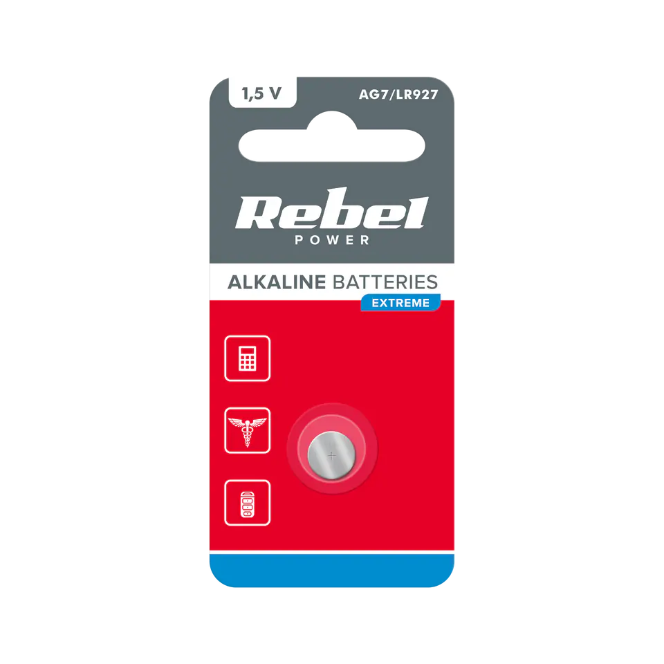 ⁨REBEL EXTREME AG7 battery 1pcs/blist.⁩ at Wasserman.eu