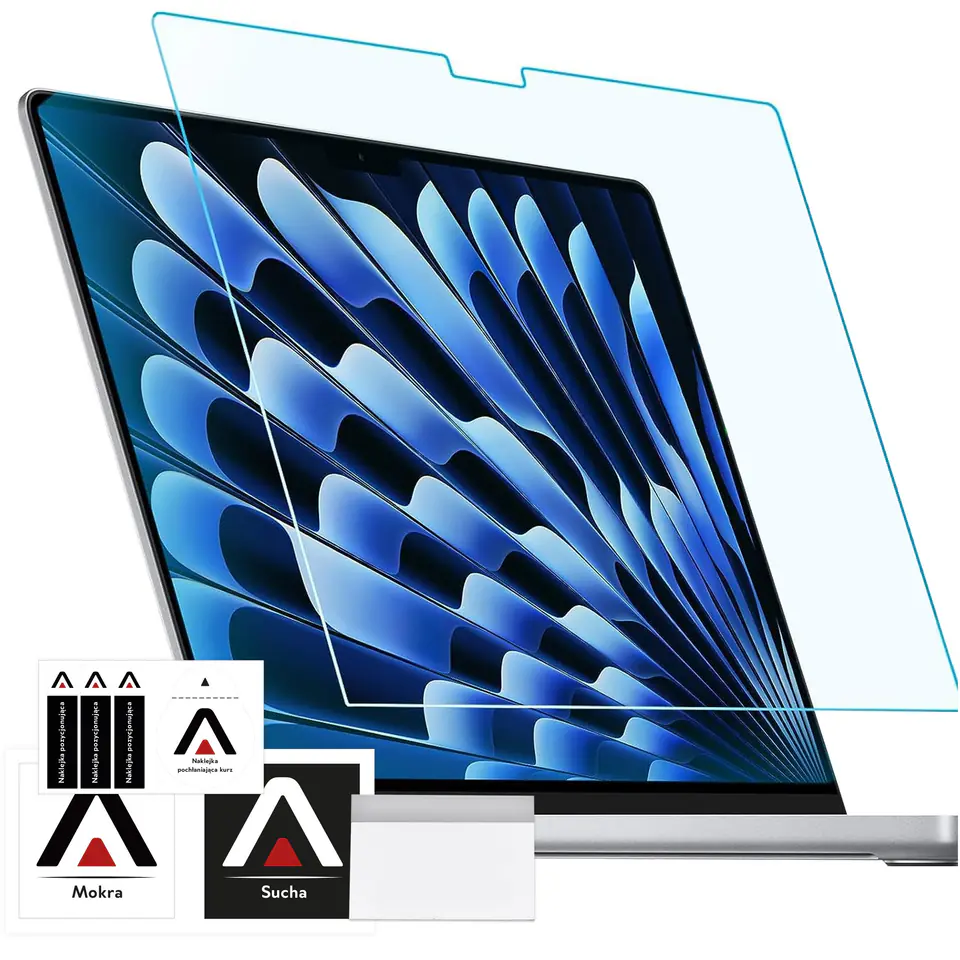 ⁨Folia ochronna Matowa na ekran do MacBook Air 15 2023 M2 A2941 15.3" Alogy Screen Protect Film⁩ w sklepie Wasserman.eu