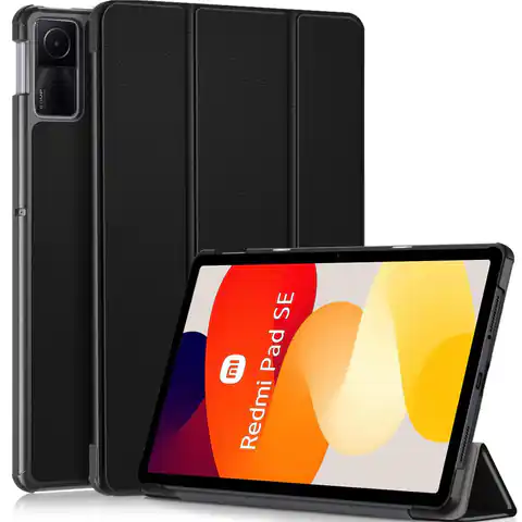 ⁨Etui do Xiaomi Redmi Pad SE 2023 11" Smart Case Cover z klapką obudowa futerał pokrowiec Alogy Czarne⁩ w sklepie Wasserman.eu