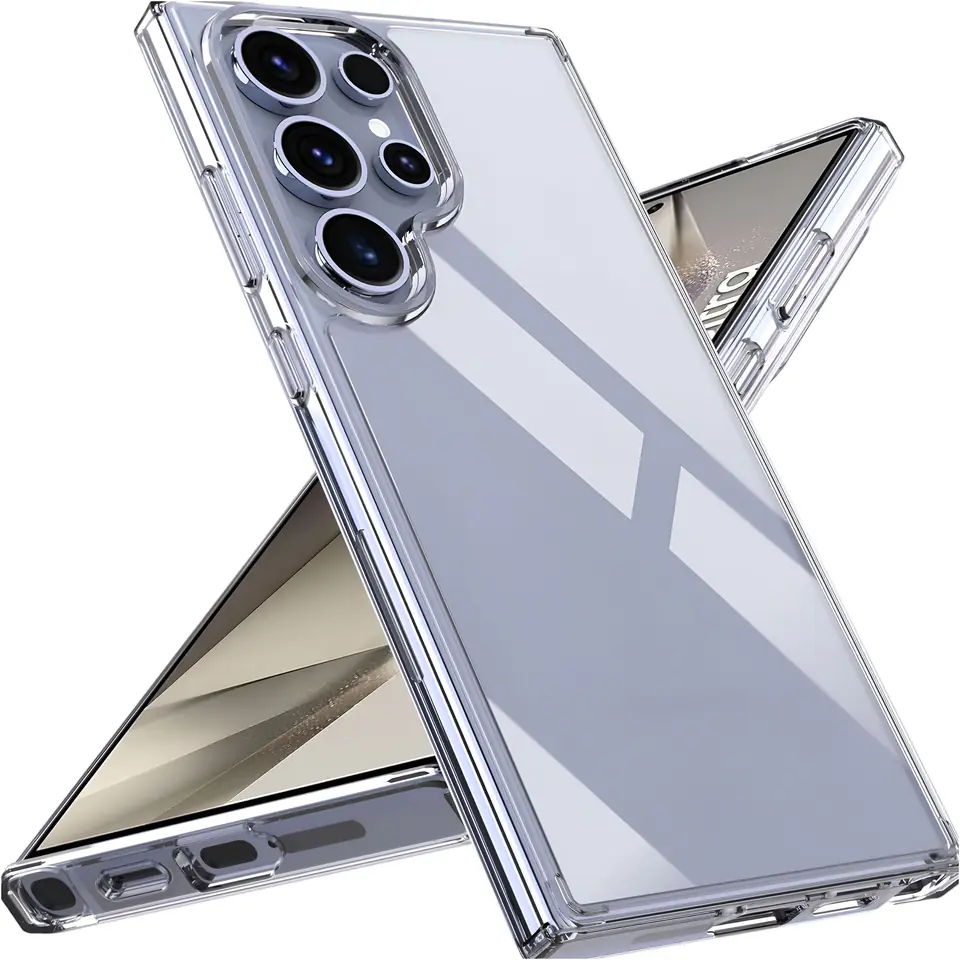 ⁨Etui do Samsung Galaxy S24 Ultra obudowa plecki futerał Hybrid Clear Case Alogy Przezroczyste⁩ w sklepie Wasserman.eu