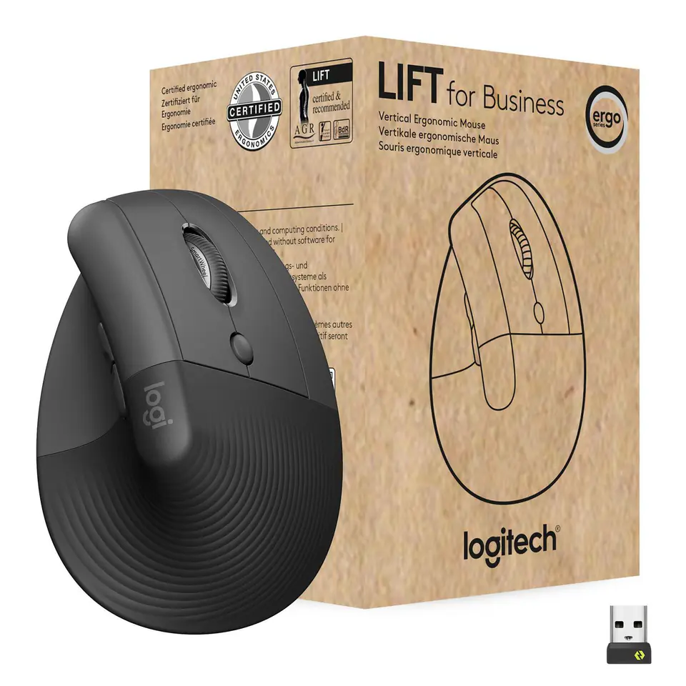 ⁨Logitech Lift for Business - lodret mu⁩ at Wasserman.eu