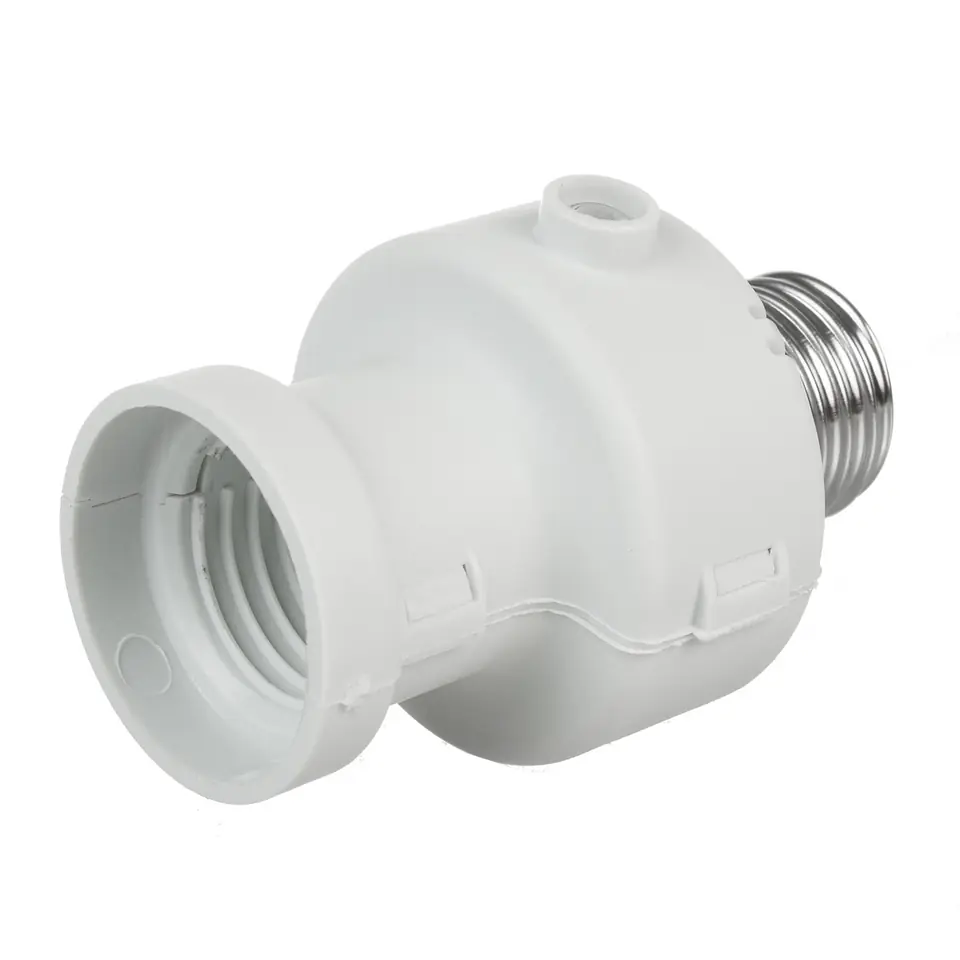 ⁨Bulb holder Maclean, E27, max. 100W, with dusk sensor, timer, white, MCE21W⁩ at Wasserman.eu