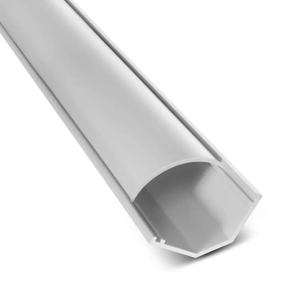 ⁨Listwa maskująca Maclean, Kanał kablowy, Z tasmą, Biała, 1.5m 73*42mm, MCTV-577⁩ w sklepie Wasserman.eu