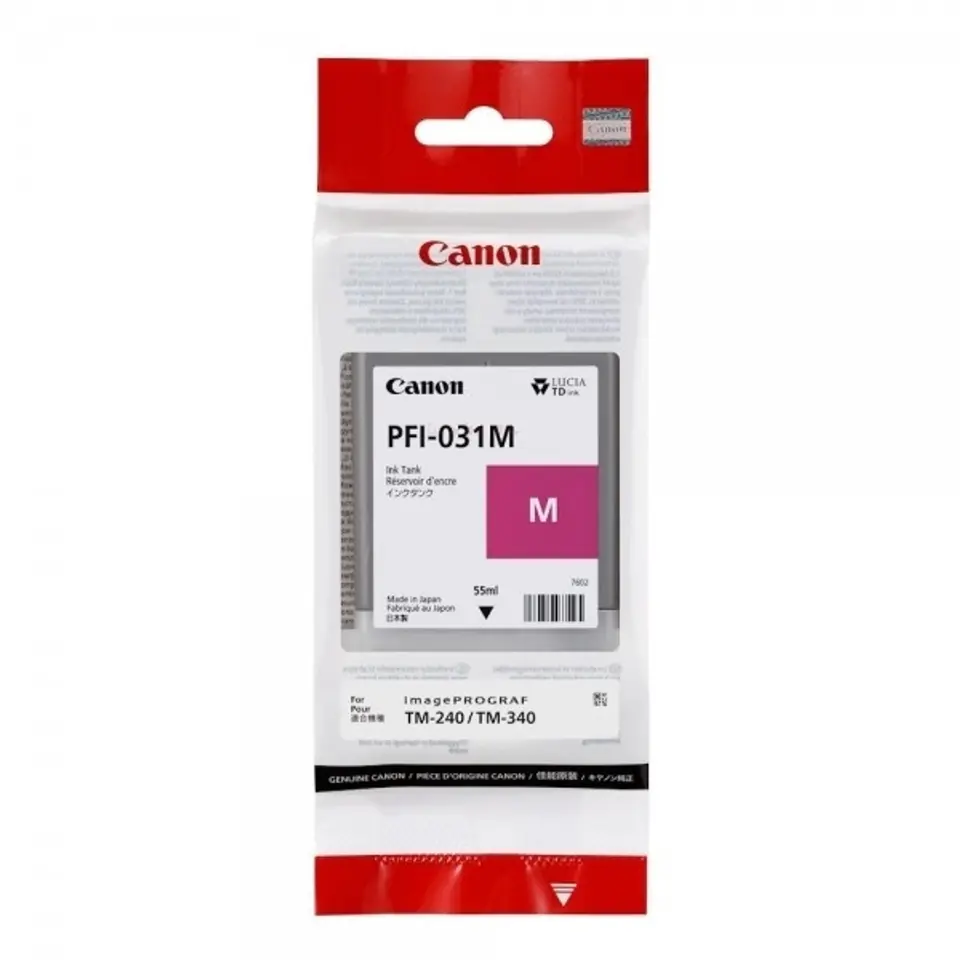 ⁨Canon oryginalny ink / tusz PFI-031 M, 6265C001, magenta, 55ml⁩ w sklepie Wasserman.eu