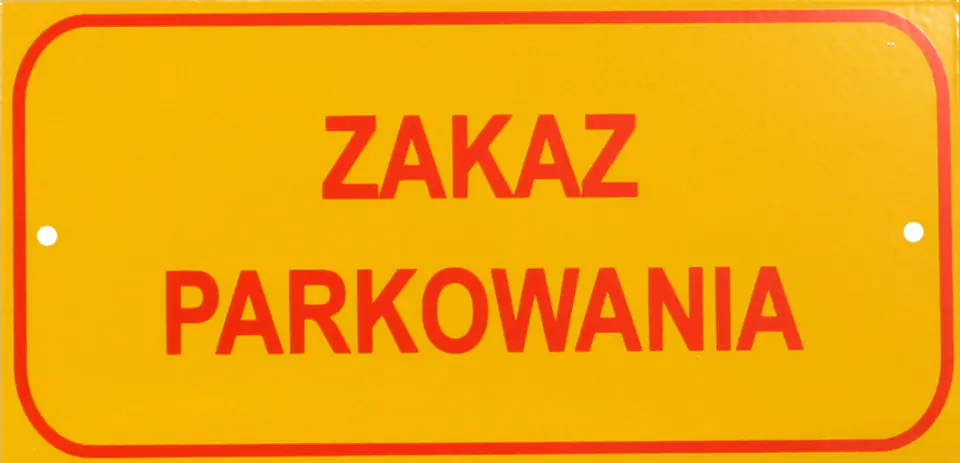 ⁨SMALL BOARD 10*20CM PARKING BAN⁩ at Wasserman.eu