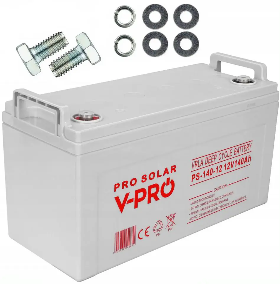⁨BATTERY VOLT POLSKA DEEP CYCLE VPRO SOLAR 12V 140AH VRLA MAINTENANCE-FREE⁩ at Wasserman.eu