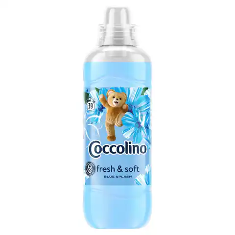 ⁨COCCOLINO Fresh & Soft Płyn do płukania tkanin Blue Splash  975ml (39 prań)⁩ w sklepie Wasserman.eu