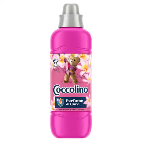 ⁨COCCOLINO Perfume & Care Płyn do płukania tkanin Tiare Flower&Redfruits  925ml (37 prań)⁩ w sklepie Wasserman.eu