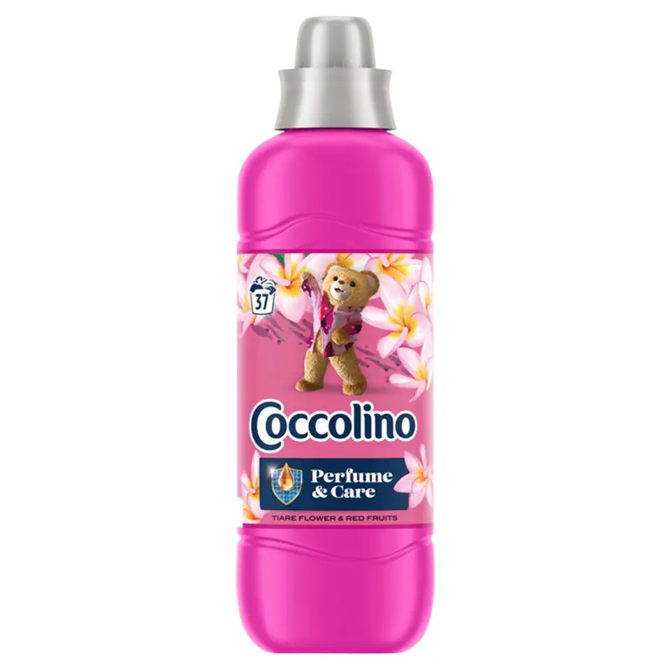 ⁨COCCOLINO Perfume & Care Płyn do płukania tkanin Tiare Flower&Redfruits  925ml (37 prań)⁩ w sklepie Wasserman.eu