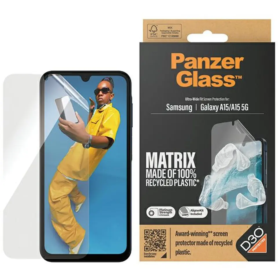 ⁨PanzerGlass Ultra-Wide Fit Sam A15 / A15 5G D3O Screen Protection 7359⁩ w sklepie Wasserman.eu