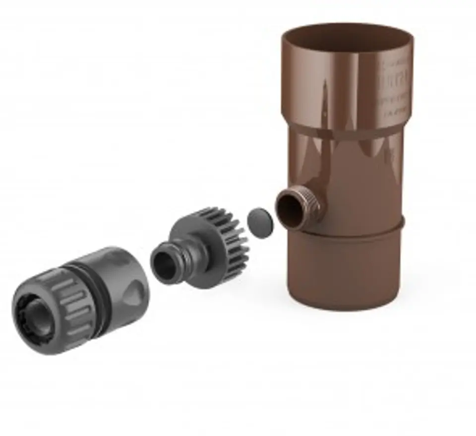 ⁨RAINWATER RECLAIMER 90MM BROWN⁩ at Wasserman.eu