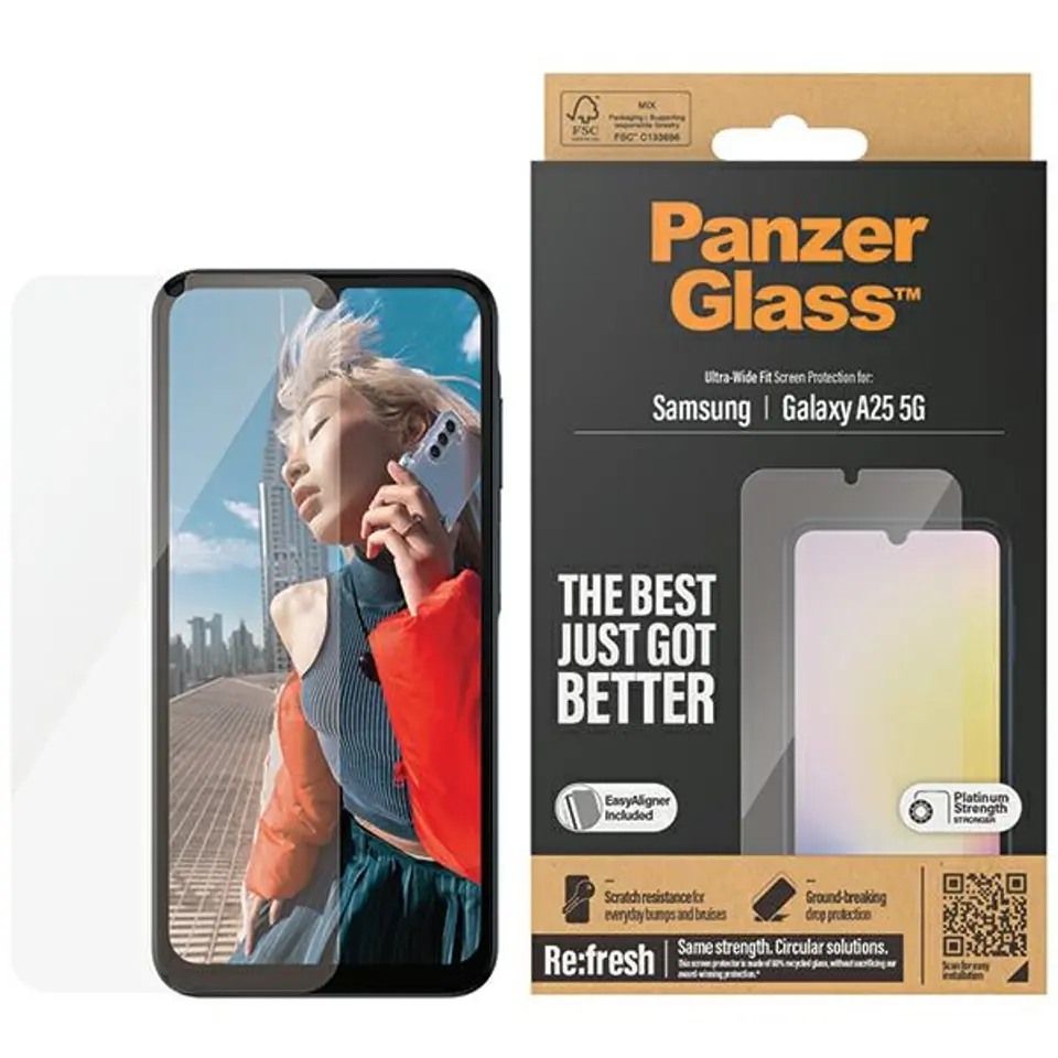 ⁨PanzerGlass Ultra-Wide Fit Sam A25 5G A256 5G Screen Protection 7335⁩ w sklepie Wasserman.eu