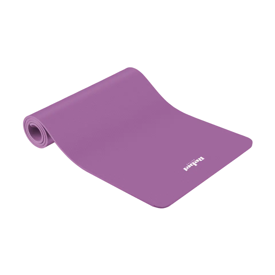 ⁨Gymnastic mat for yoga, pilates, fitness, 183x61cm, thickness 6mm, TPE material, purple, REBEL ACTIVE⁩ at Wasserman.eu