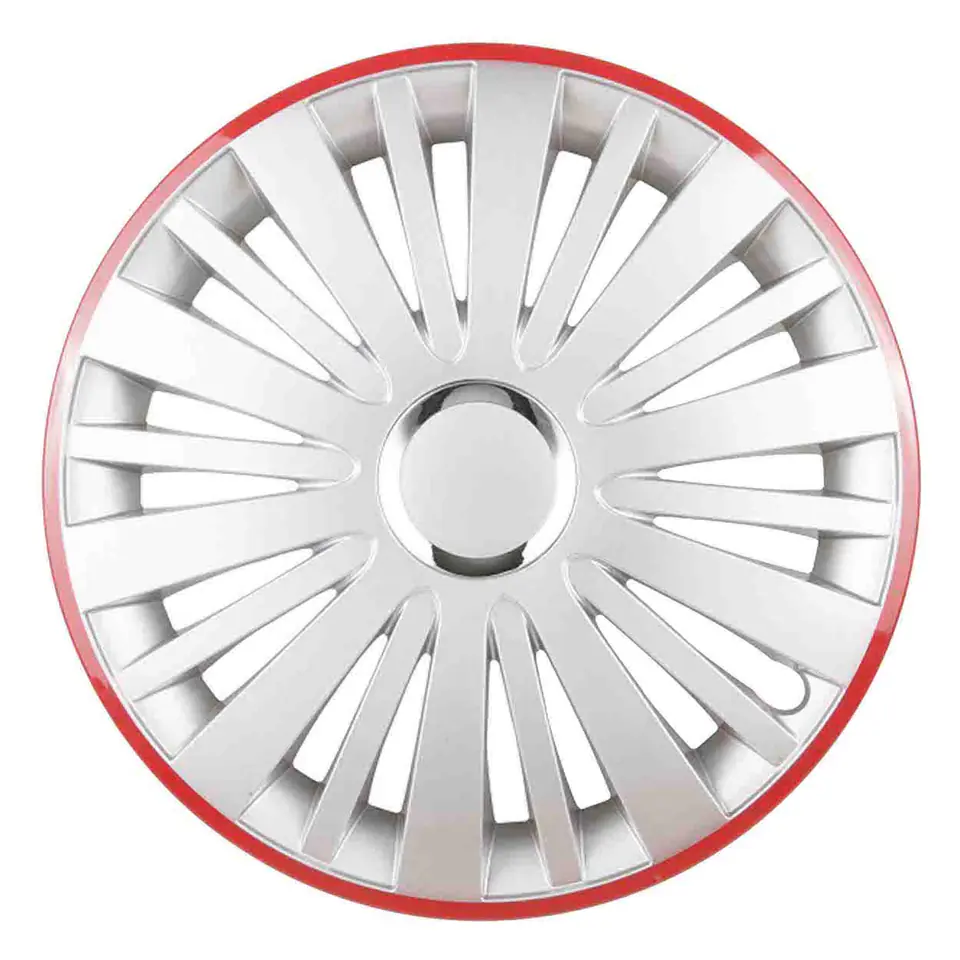 Kołpak falcon 14" srebrny z czerownym rantem w sklepie Wasserman.eu