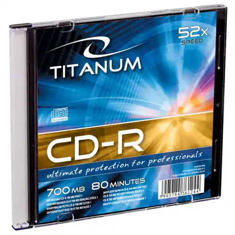 ⁨2029 CD-R - Slim Case 1 sztuka Titanum⁩ w sklepie Wasserman.eu