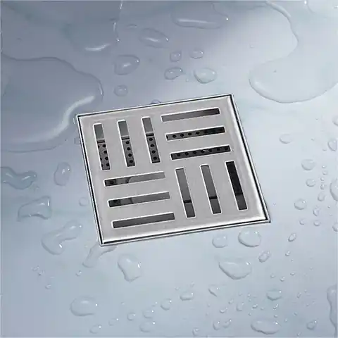 ⁨Odpływ kwadratowy krata ściekowa prysznicowa 12x12⁩ w sklepie Wasserman.eu