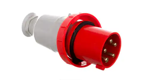 ⁨Portable Insulation Plug 5P 63A 400V Red IP67 3666-337⁩ at Wasserman.eu