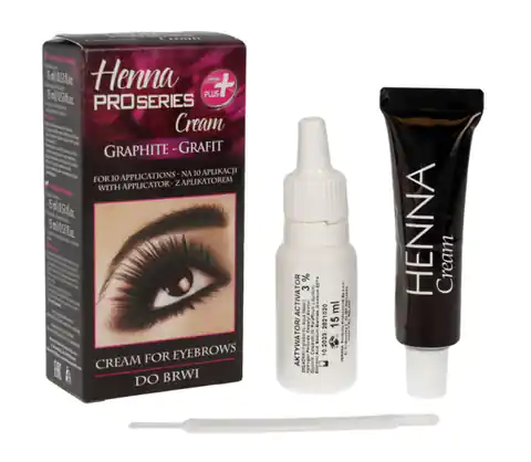 ⁨Verona Henna for eyebrows cream Pro Series Creme - Graphite⁩ at Wasserman.eu