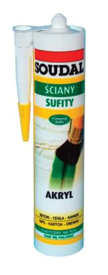⁨AKRYL SOUDAL BIAŁY 280ML⁩ w sklepie Wasserman.eu
