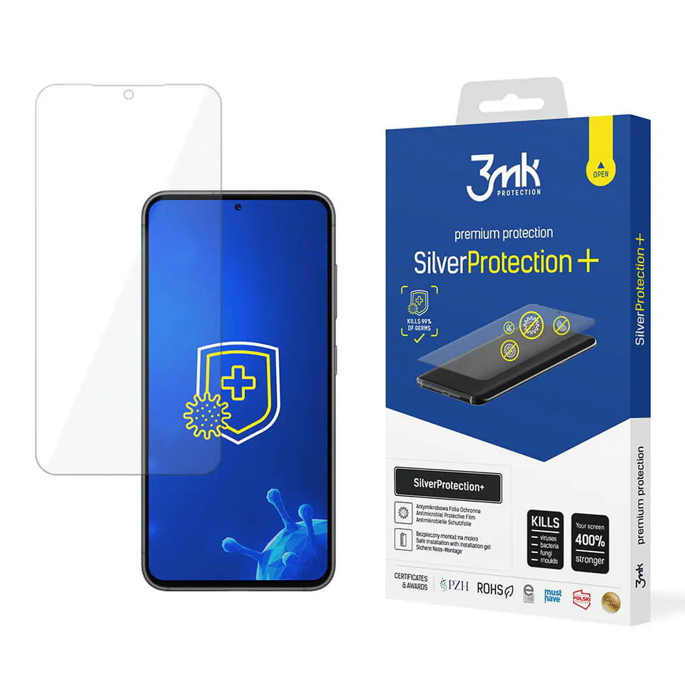 ⁨Folia Ochronna SAMSUNG GALAXY S24 3MK SilverProtection+ Clear⁩ w sklepie Wasserman.eu