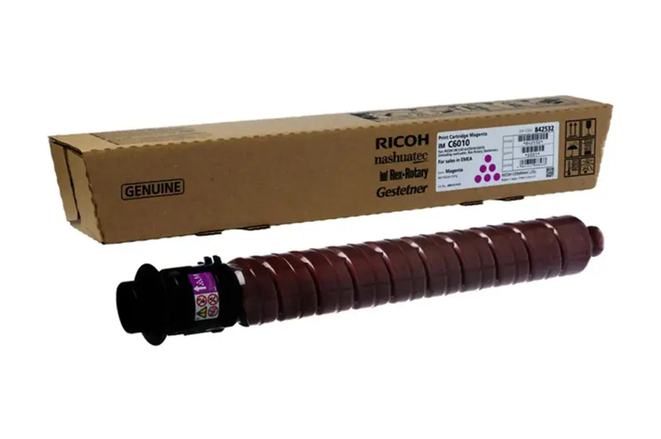 ⁨Ricoh oryginalny toner C6010M, czerwona, 28000s⁩ w sklepie Wasserman.eu
