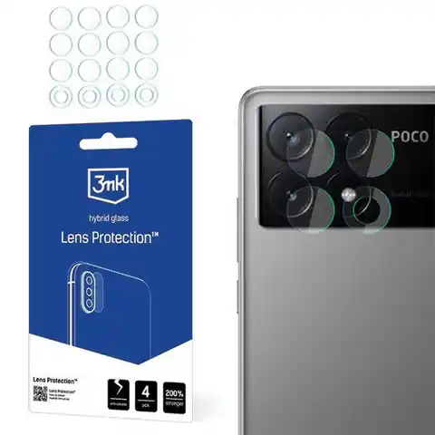 ⁨3MK Lens Protect Poco X6 Pro 5G Ochrona na obiektyw aparatu 4szt⁩ w sklepie Wasserman.eu