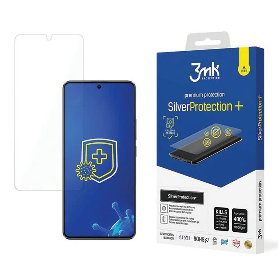 ⁨3MK SilverProtect+ Poco X6 Pro 5G FoliaAntymikrobowa montowana na mokro⁩ w sklepie Wasserman.eu