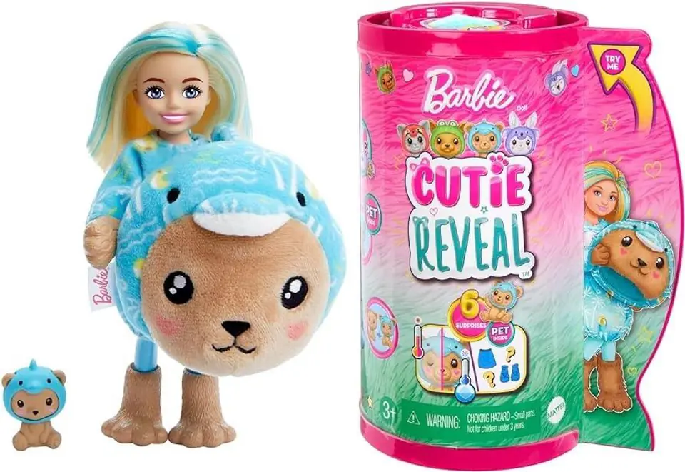 ⁨Barbie Color Reveal Chelsea Miś-Delfin HRK30⁩ w sklepie Wasserman.eu