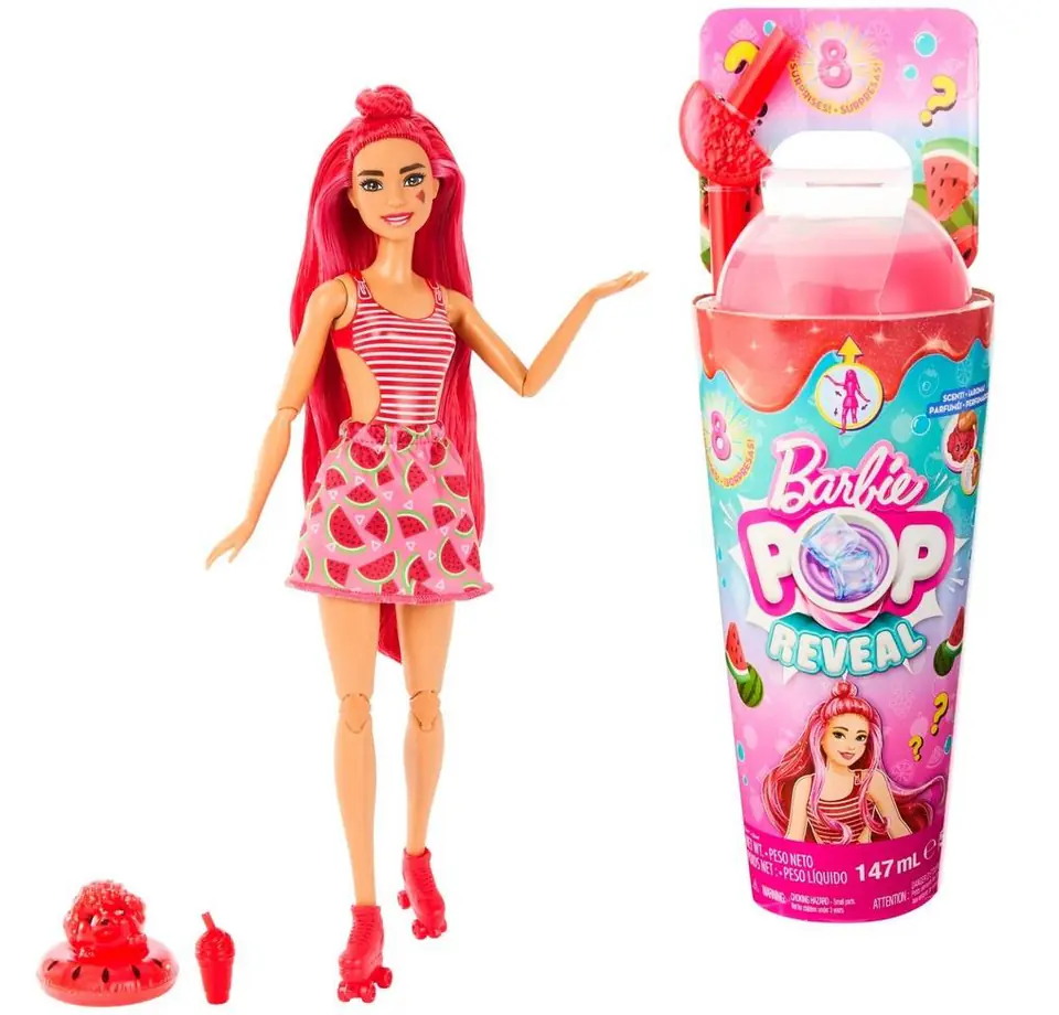 ⁨Barbie Pop Reveal Watermelon Doll Series Fruit Juice HNW43 p4 MATTEL⁩ at Wasserman.eu