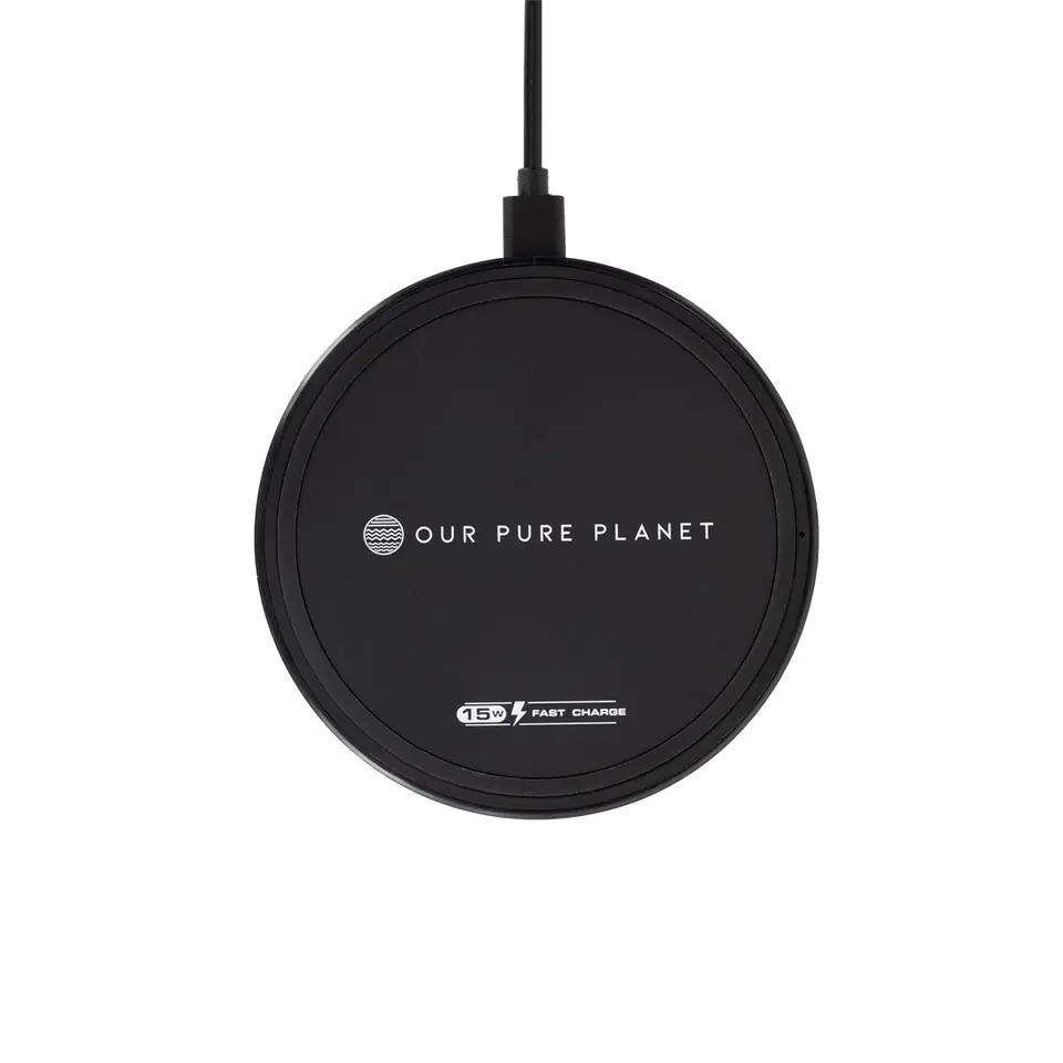 ⁨Our Pure Planet 15W Wireless Charging Pad⁩ at Wasserman.eu