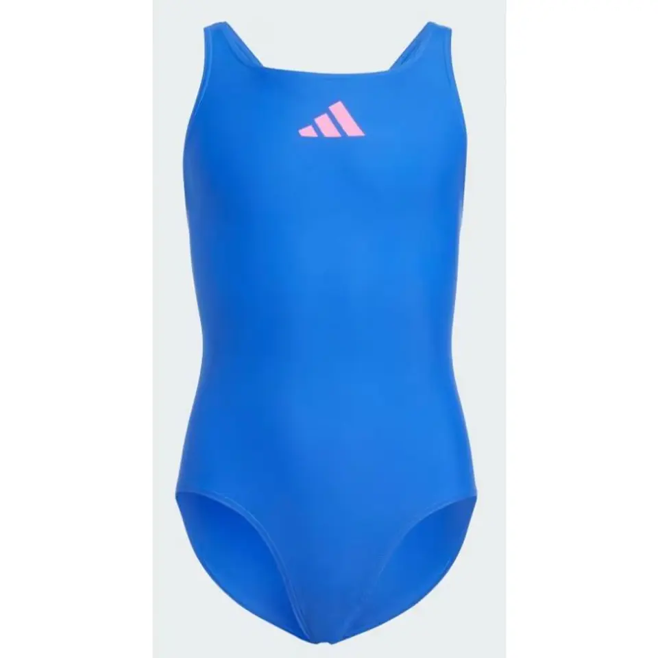 ⁨Strój kąpielowy adidas 3 Bars Sol ST Jr (kolor Niebieski, rozmiar 128 cm)⁩ w sklepie Wasserman.eu