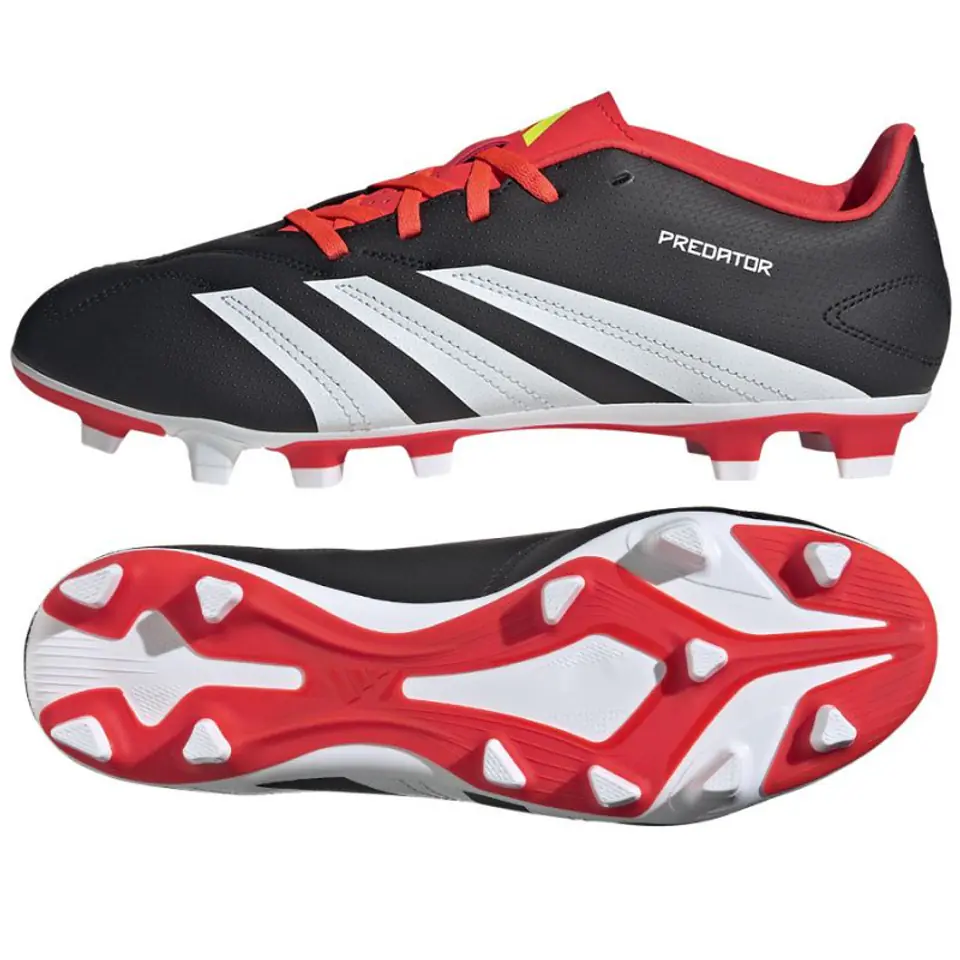 ⁨Buty adidas Predator Club FxG (kolor Biały. Czarny. Czerwony, rozmiar 46 2/3)⁩ w sklepie Wasserman.eu