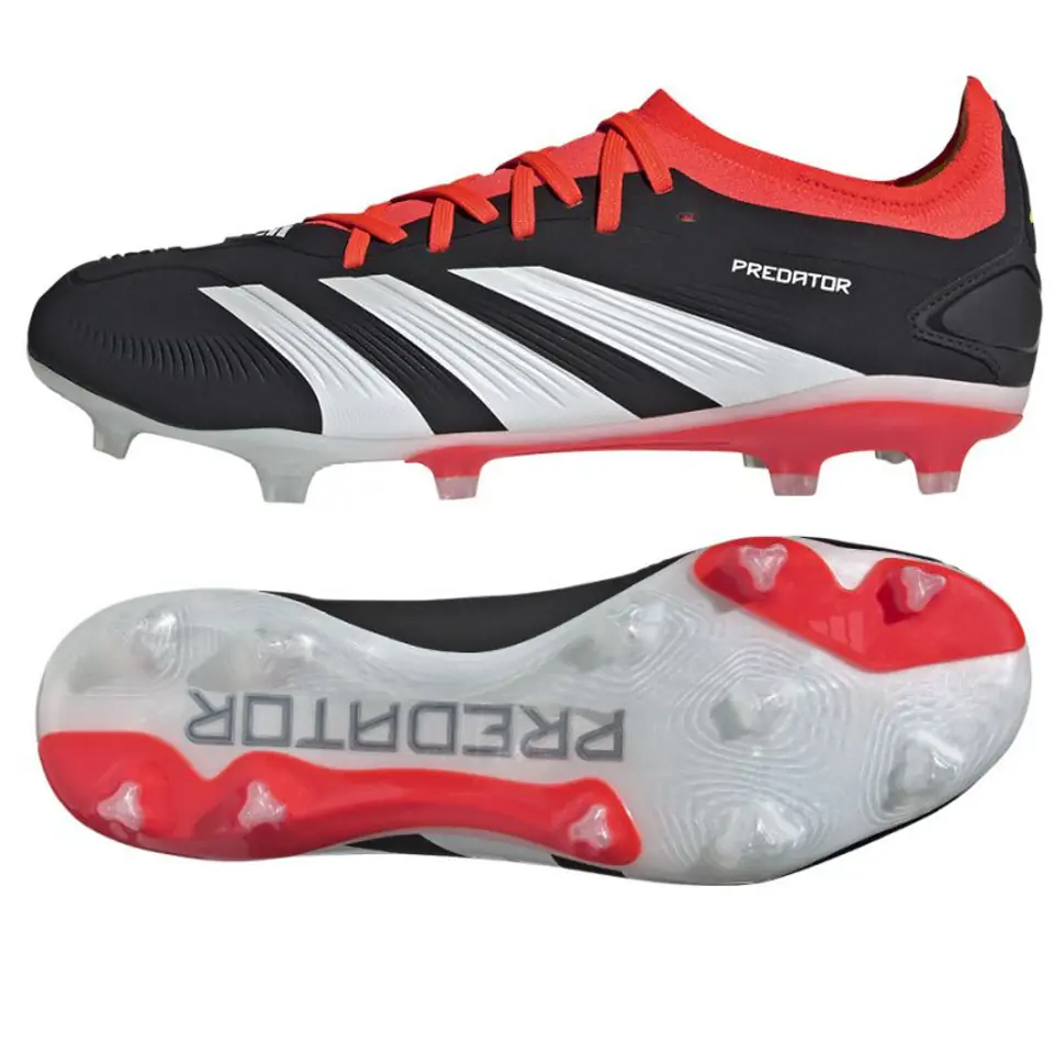 ⁨Buty adidas Predator Pro FG (kolor Biały. Czarny. Czerwony, rozmiar 44)⁩ w sklepie Wasserman.eu