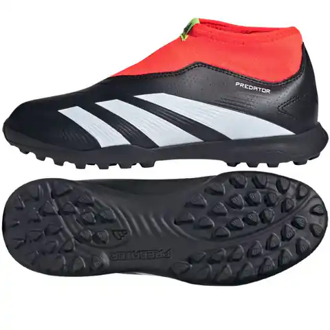 ⁨Buty adidas Predator League LL (kolor Czarny. Czerwony, rozmiar 35 1/2)⁩ w sklepie Wasserman.eu