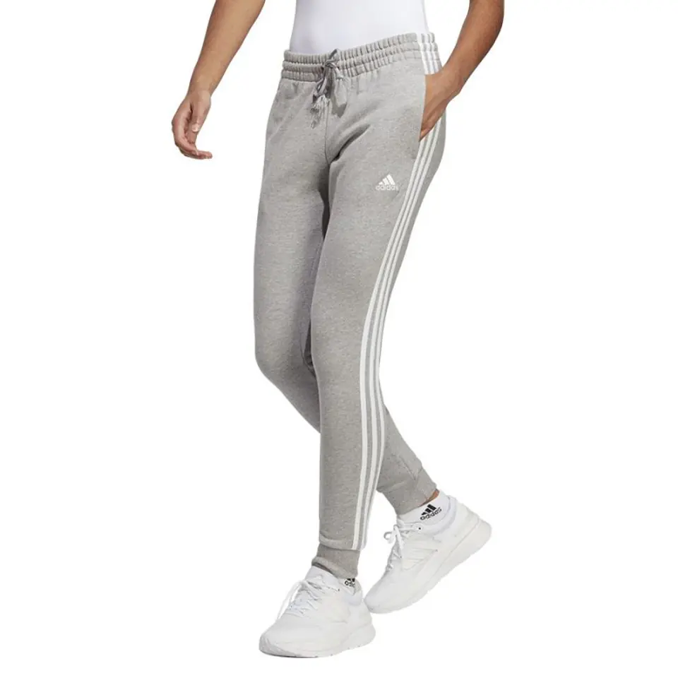 ⁨Spodnie adidas 3 Stripes CF Pant W (kolor Szary/Srebrny, rozmiar XL)⁩ w sklepie Wasserman.eu