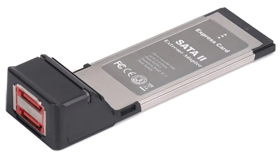 ⁨Kontroler GEMBIRD PCMCIAX-ESATA22 2x eSATA⁩ w sklepie Wasserman.eu