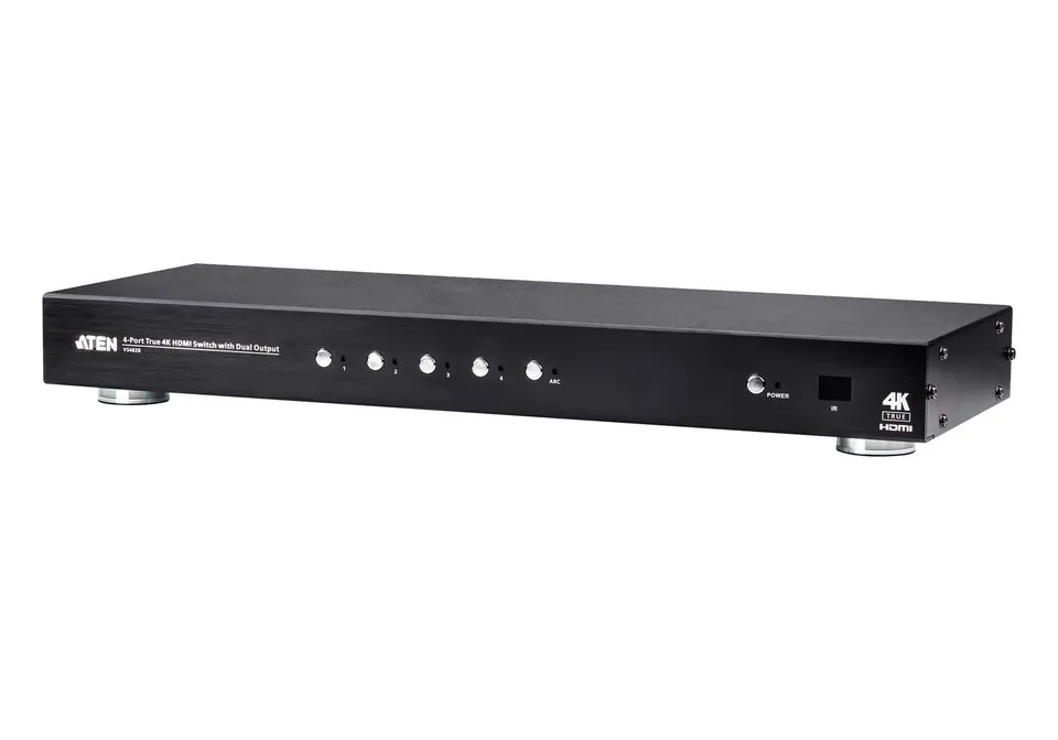 4-Port True 4k HDMI Switch with Dual Output at Wasserman.eu